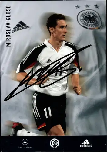 Ak Miroslav Klose, Fußballer, Portrait, Autogramm