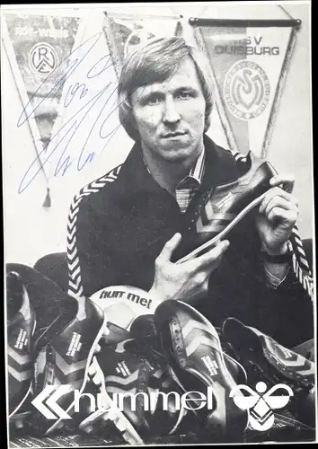 Ak Horst Hrubesch, Fußballer, Portrait, Autogramm