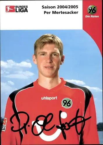 Ak Per Mertesacker, Fußballer, Portrait, Autogramm, Hannover 96