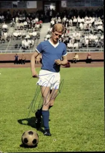 Ak Klaus Fichtel, Fußballer, Portrait, Autogramm, Fußballweltmeisterschaft 1970