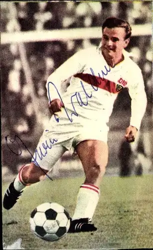 Foto Ak Erwin Waldner, Fußballer, Portrait, Autogramm, VfB Stuttgart