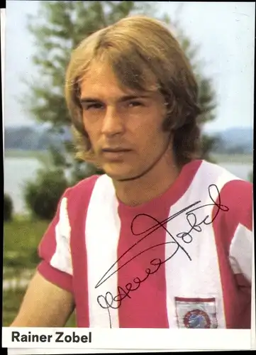 Sammelbild Nr. 273, Rainer Zobel, Fußballer, Portrait, Autogramm