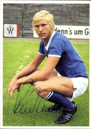 Sammelbild Rolf Rüßmann, Fußballer, Portrait, Autogramm