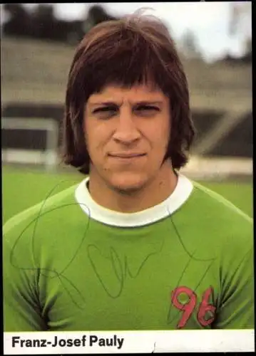 Sammelbild Nr. 334 Franz Josef Pauly, Fußballer, Portrait, Autogramm, Hannover 96