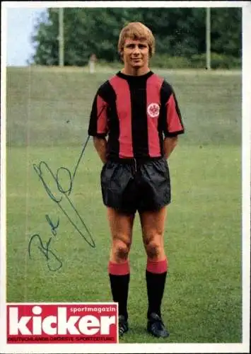 Sammelbild Nr. 220 Bernd Hölzenbein, Fußballer, Portrait, Autogramm