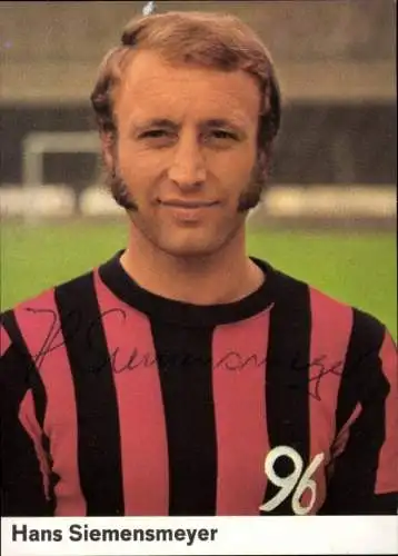 Sammelbild Nr. 332 Hans Siemensmeyer, Fußballer, Portrait, Autogramm, Hannover 96
