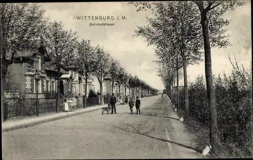 Ak Wittenburg in Mecklenburg, Bahnhofstraße