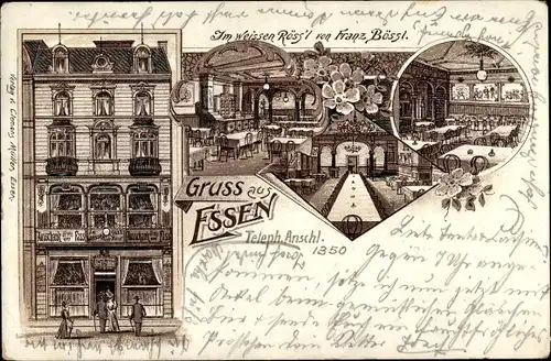 Litho Essen im Ruhrgebiet Nordrhein Westfalen, Im weißen Röss'l