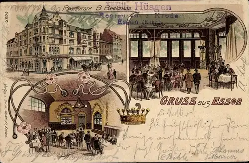 Litho Essen im Ruhrgebiet, Restaurant, Innenansicht