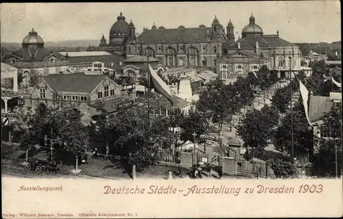 Ak Dresden Altstadt, Deutsche Städte Ausstellung 1903, Ausstellungspark