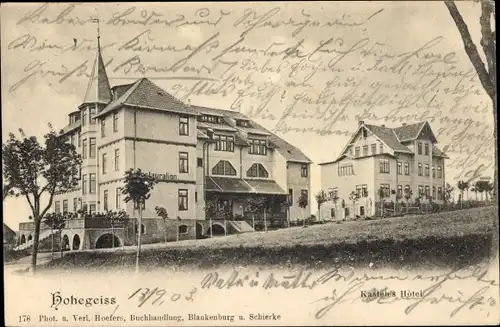 Ak Hohegeiß Braunlage im Oberharz, Kaster's Hotel