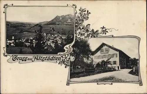 Ak Altstädten Sonthofen im Allgäu, Ortsansichten