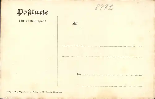 Ak Altstädten Sonthofen im Allgäu, Ortsansichten