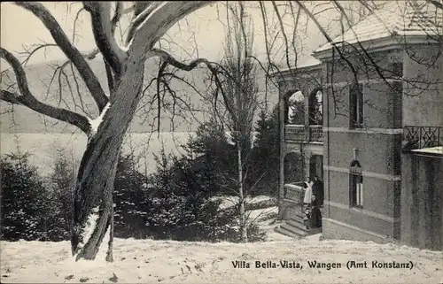 Ak Wangen Öhningen in Baden, Villa Bella Vista, Winter