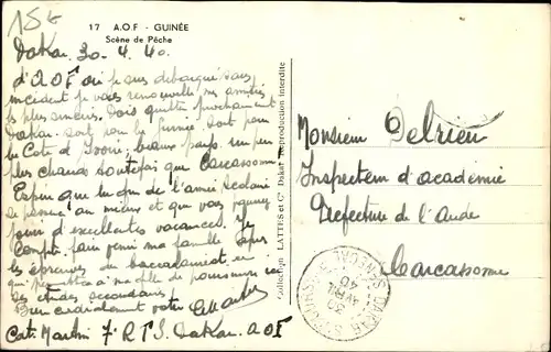 Ak Guinea, Scene de Peche