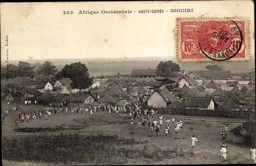 Ak Siguiri Guinea, Afrique Occidentale, Ortsansicht, Einheimische