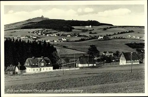 Ak Niederseiffenbach Heidersdorf im Erzgebirge, Blick nach dem Schwartenberg