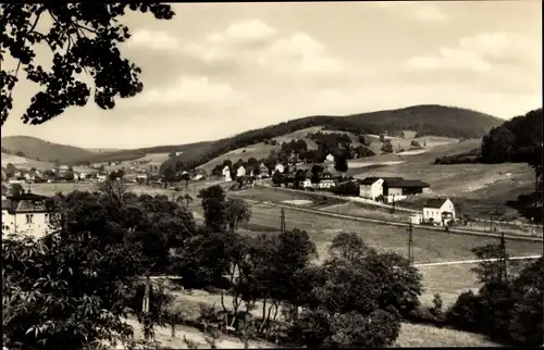 Ak Heidersdorf im Erzgebirge, Panorama mit Gasthof "Flöhatal"