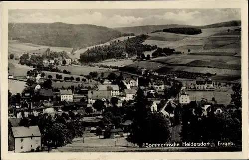 Ak Heidersdorf im Erzgebirge, Panorama