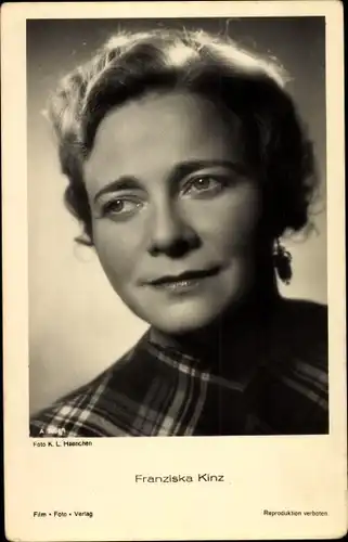 Ak Schauspielerin Franziska Kinz, Portrait, Film Foto Verlag A 3894 1