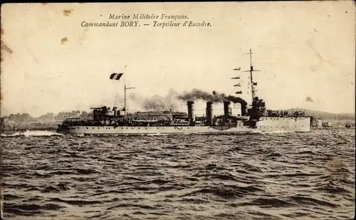 Ak Französisches Kriegsschiff, Torpilleur d'Escadre, Commandant Bory
