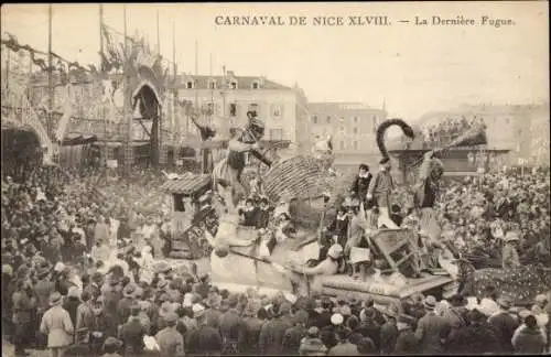 Ak Nice Nizza Alpes Maritimes, Carnaval de Nice XLVIII, la Derniere Fugue