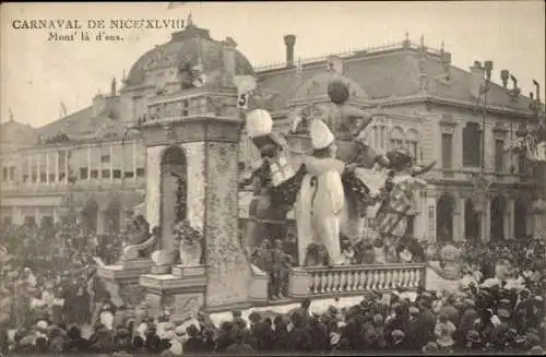 Ak Nice Nizza Alpes Maritimes, Carnaval de Nice XLVIII, Mont' la d'sus