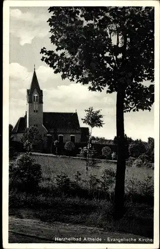 Ak Polanica Zdrój Bad Altheide Schlesien, Evangelische Kirche