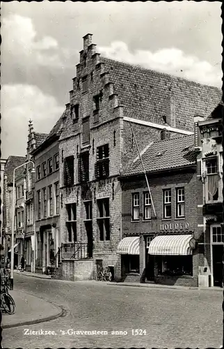 Ak Zierikzee Zeeland, 's-Gravensteen anno 1524