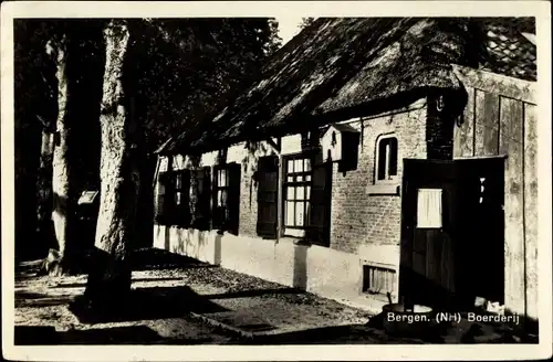 Ak Bergen Nordholland Niederlande, Boerderij