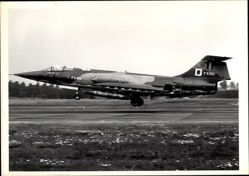 Foto Belgisches Militärflugzeug, FX 60, Lockheed F 104