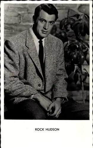 Ak Schauspieler Rock Hudson, Portrait