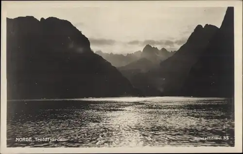 Ak Norwegen, Troldfjorden, Landschaftsblick