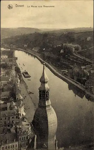 Ak Dinant Wallonien Namur, La Meuse vers Anseremme