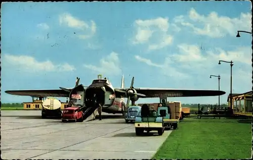 Ak Rotterdam Südholland Niederlande, Flughafen, Flugzeug