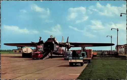 Ak Rotterdam Südholland Niederlande, Flughafen, Flugzeug