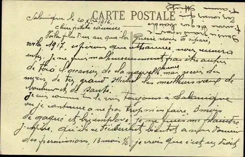 Ak Thessaloniki Griechenland, Panorama pris des Remparts