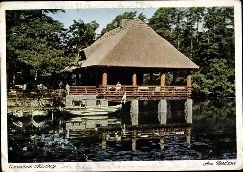 Ak Międzyzdroje Ostseebad Misdroy Pommern, Am Gerdasee