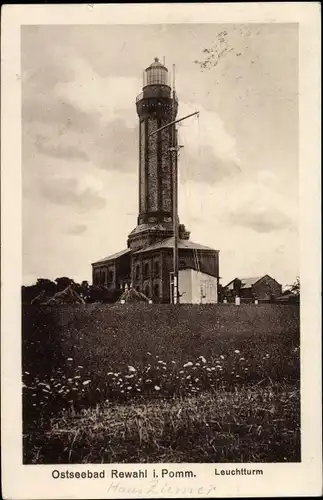 Ak Rewal Rewahl Pommern, Leuchtturm