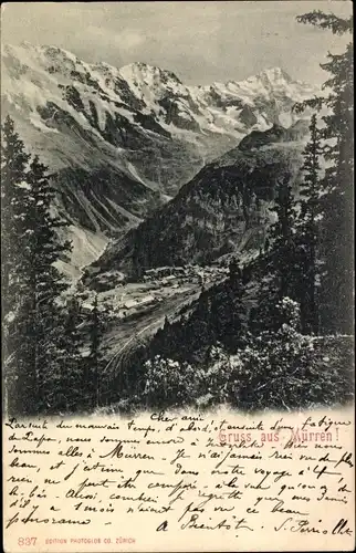 Ak Mürren Kanton Bern Schweiz, Landschaft, Ort