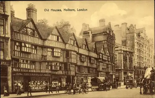 Ak Holborn Camden London England, Old Houses