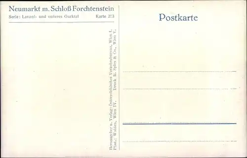 Ak Neumarkt in der Steiermark, Schloss Forchtenstein