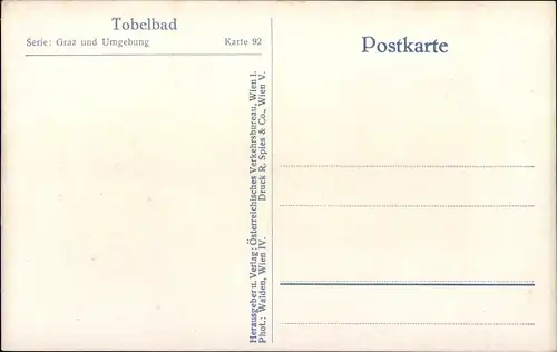 Ak Tobelbad Steiermark, Teilansicht mit Pfarrkirche