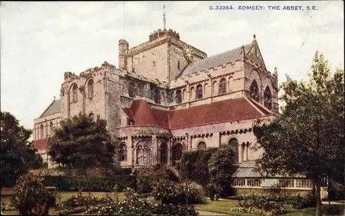 Ak Romsey Hampshire England, The Abbey