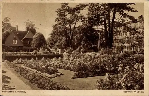 Ak Boscombe Bournemouth Dorset England, Gardens