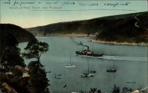 Ak Plymouth Devon England, Mouth of River Yealm