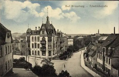 Ak Ronneburg im Kreis Greiz Thüringen, Friedrichstraße