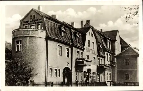 Ak Bad Kösen Naumburg an der Saale, Hotel Zum Wehrdamm