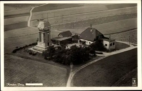 Ak Reust Rückersdorf in Thüringen, Reuster Berg, Bismarckturm