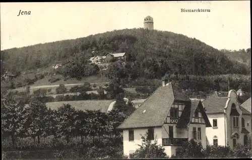 Ak Jena in Thüringen, Blick zum Bismarckturm